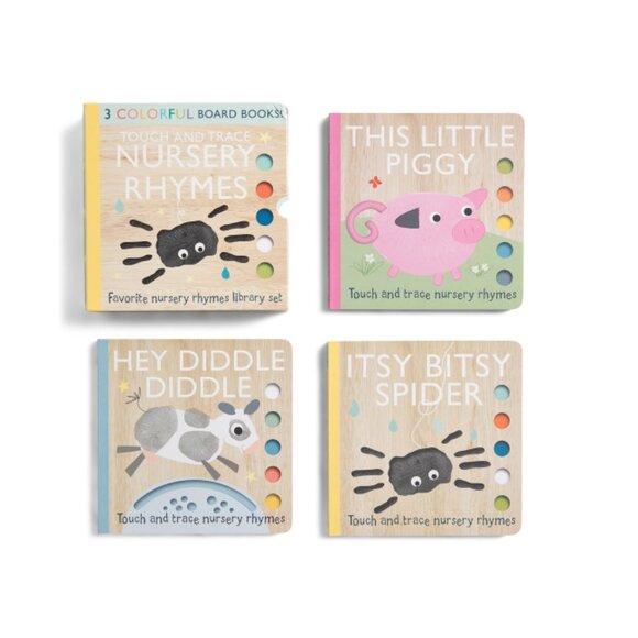 SIMON & SCHUSTER multi Touch And Trace Nursery Rhymes 3 Book Set - Picture 1 of 2